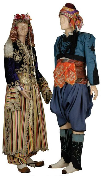 Traditional wedding costumes from the Aydin province