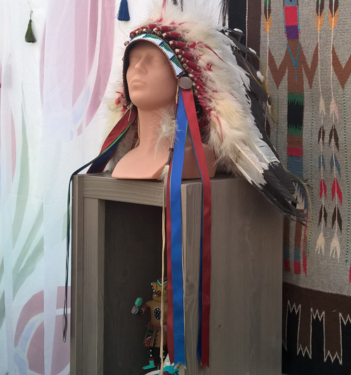 Native American war bonnet