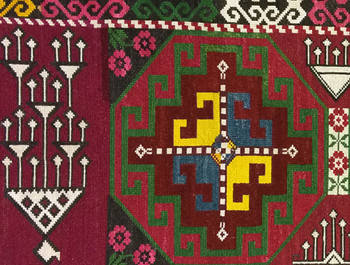 Traditional embroidery patterns of Tajikistan