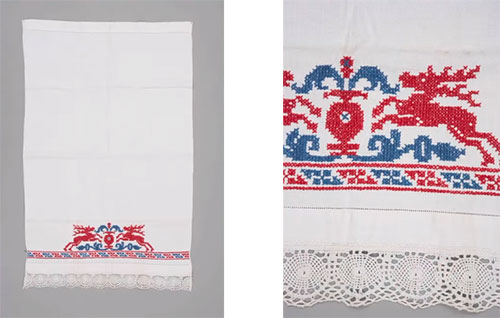 Swedish traditional linen hand towel