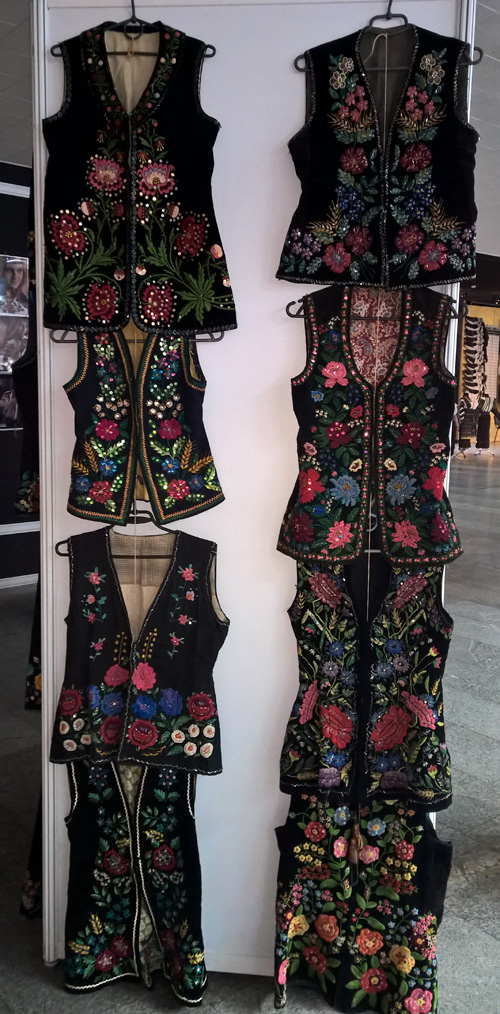 Very decorative Ukrainian folk vests