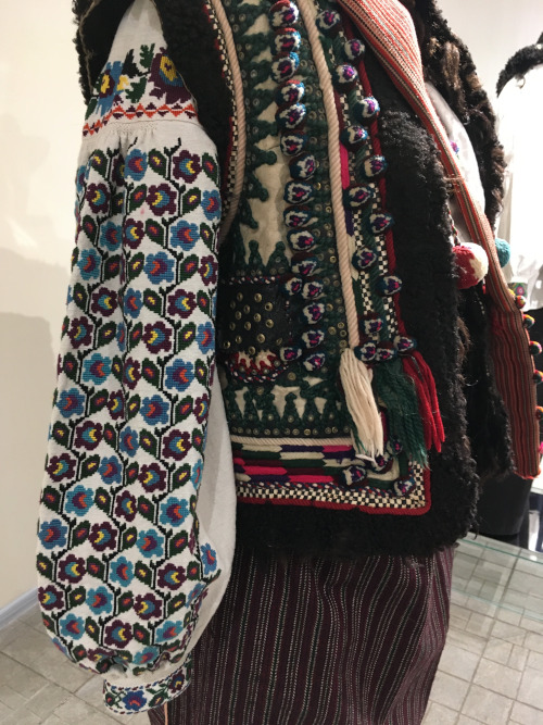 Ukrainian needlework – close-ups of vintage embroidered shirts